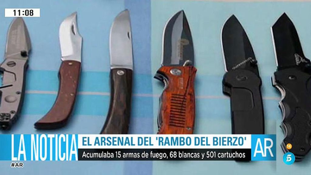 El arsenal de 'El Rambo del Bierzo'