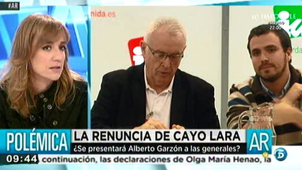 Tania Sánchez: "He transmitido a Alberto Garzón que es el mejor candidato posible"