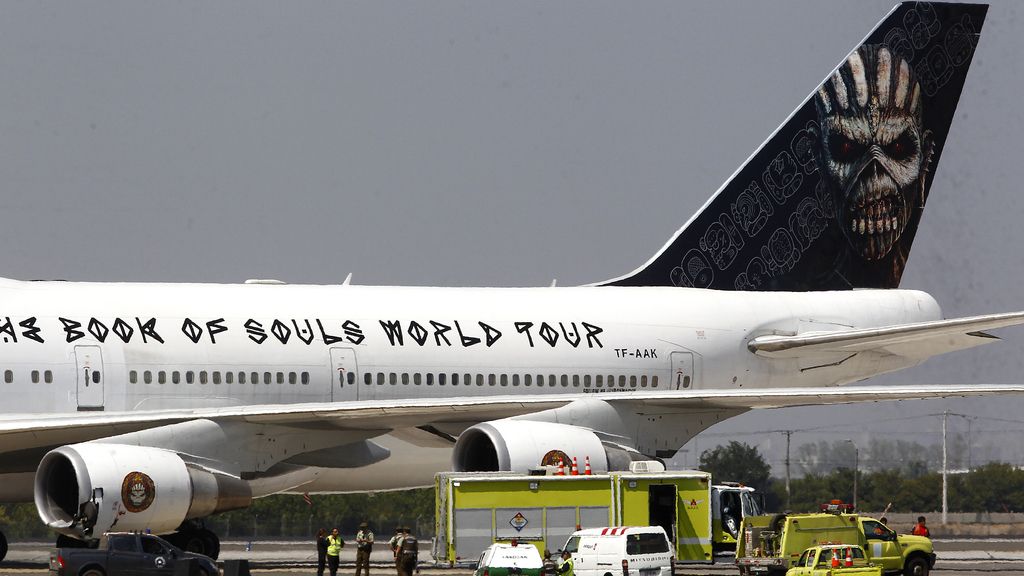 El avión de 'Iron Maiden' sufre un accidente al repostar en Chile