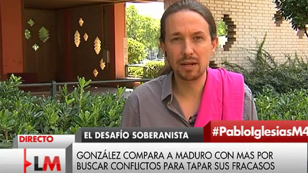 Pablo Iglesias: “De fracasos como gobernante Felipe González sabe bastante”