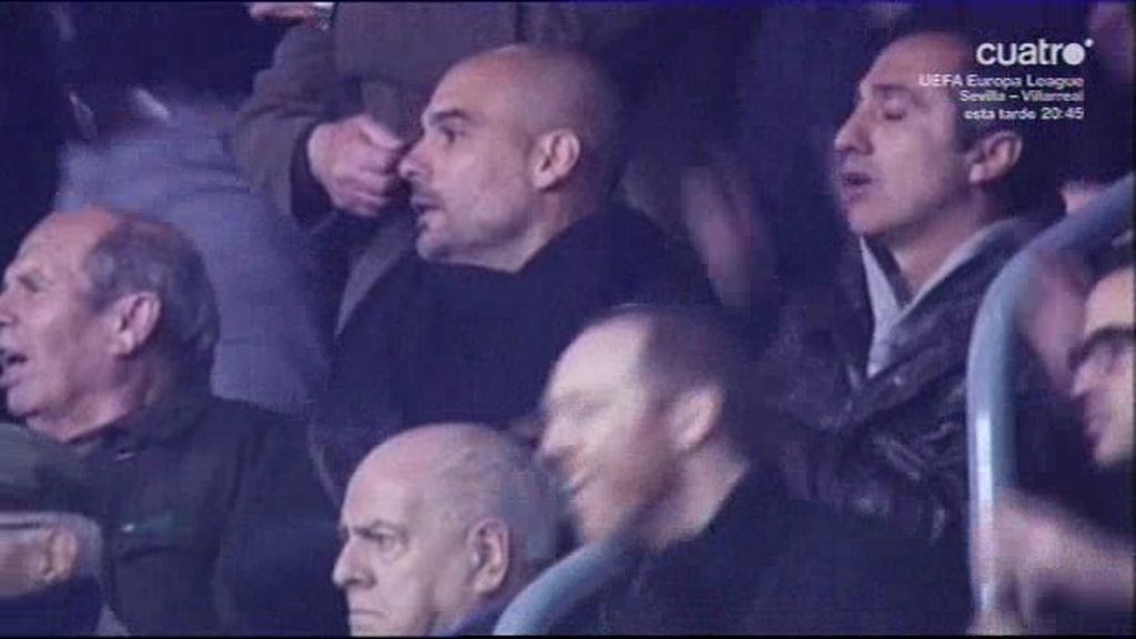 Guardiola, entrenador del Bayern y un seguidor culé que vibra con el Barça