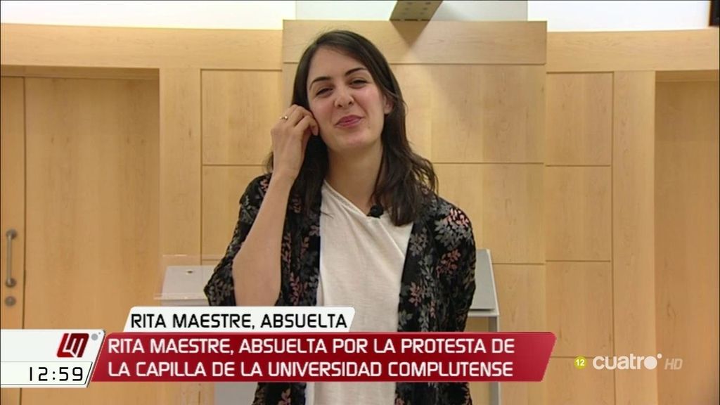 Rita Maestre, absuelta por la Audiencia Nacional: "Es un avance para la libertad de expresión en España"