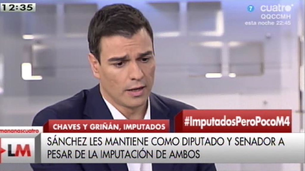 Tanto Sánchez como Díaz afirmaron que quien fuera imputado tendría que dejar su escaño