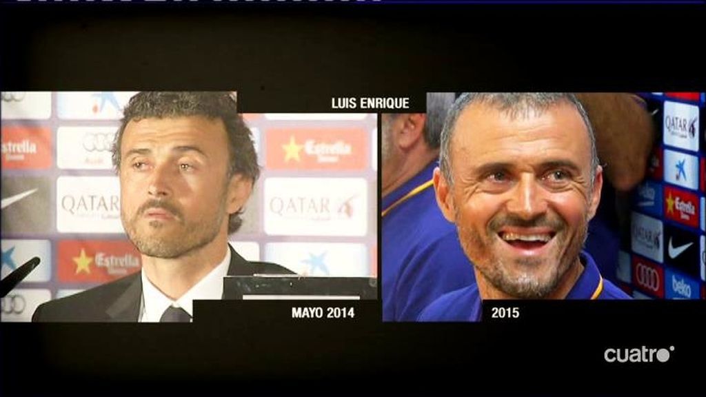 Luis Enrique y su estrés en un año histórico: ojeras ...