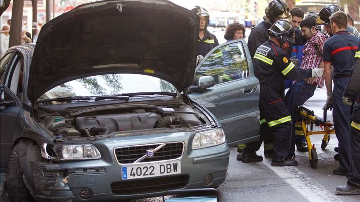Un accidente registrado en Madrid este fin de semana. EFE