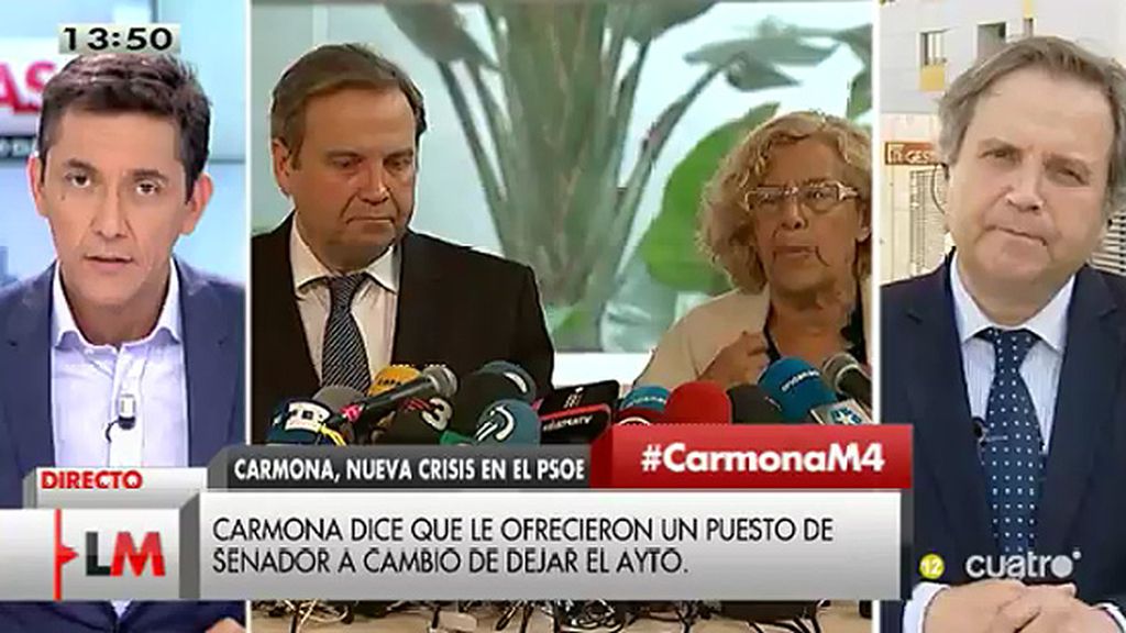 Carmona no descarta estar en el gobierno de Carmena: “Haré lo que tenga que hacer”