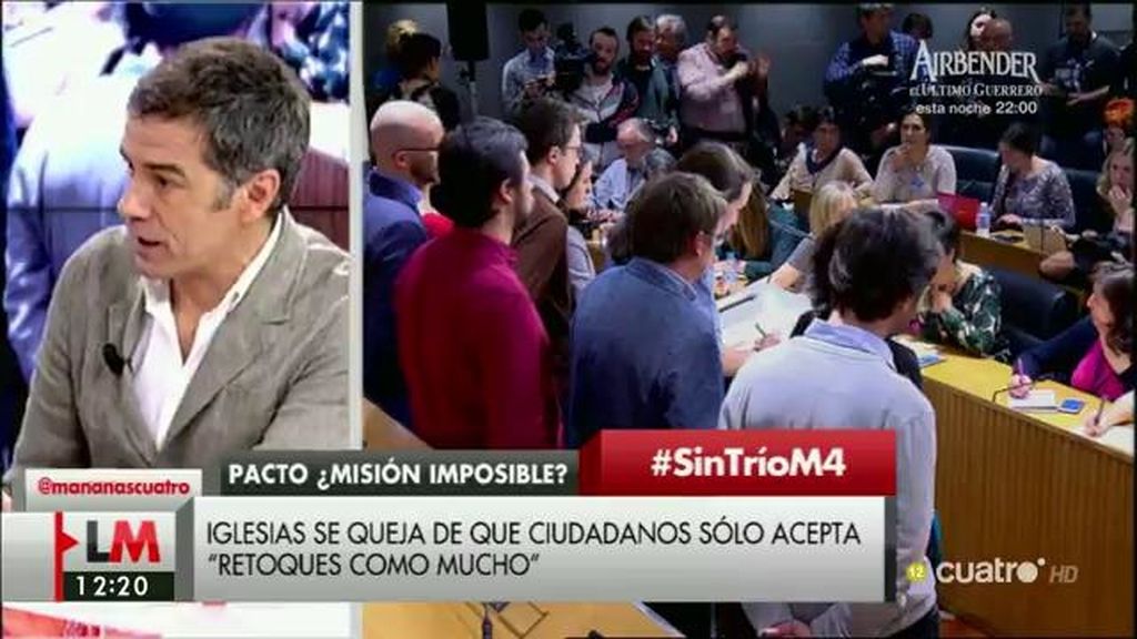 Toni Cantó, sobre Podemos: “No se puede salir ahora echando la responsabilidad a los demás porque no hay acuerdo”