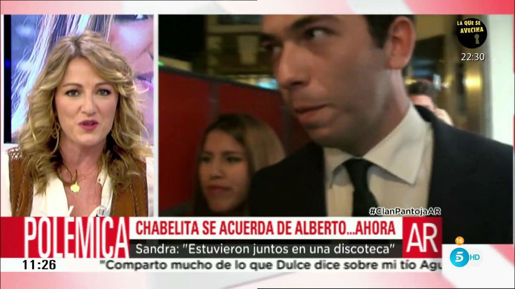 Según Sandra Alardo, Chabelita y Alberto Isla compartieron reservado en una discoteca