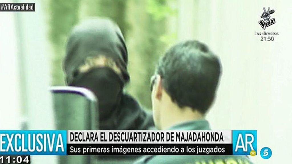 Las imágenes del descuartizador de Majadahonda en los juzgados, en exclusiva