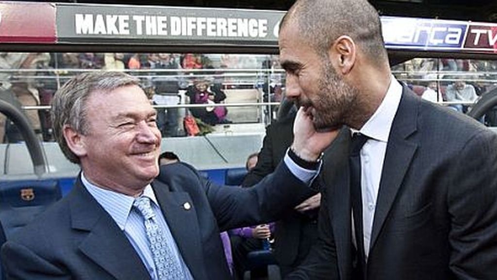 Javier Clemente y Pep Guardiola (EFE)