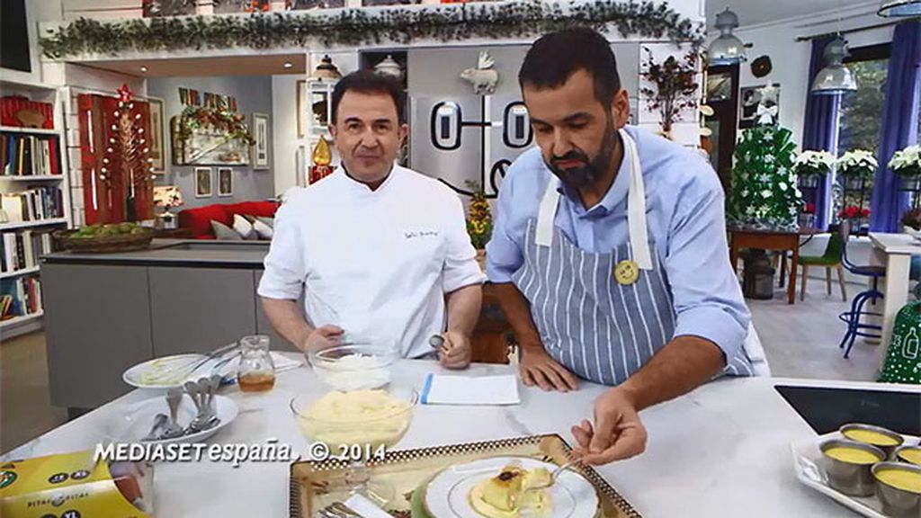 David de Jorge y Martín Berasategui ponen el toque dulce con un flan bolo