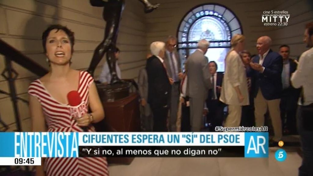 Cifuentes espera un ‘sí‘ del PSOE