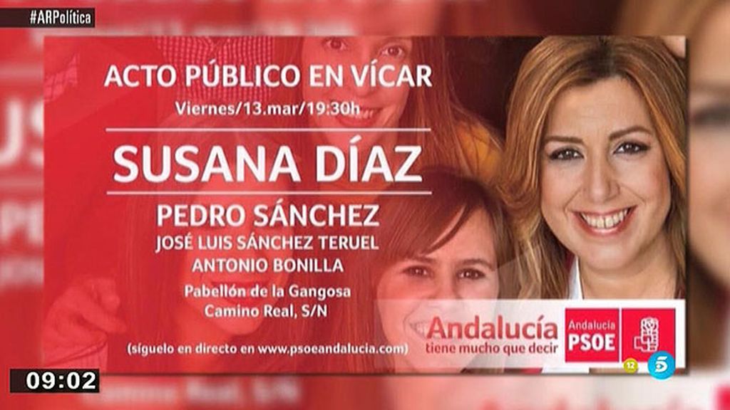 Susana Díaz y Pedro Sánchez aparecerén juntos en su primer acto en Andalucía