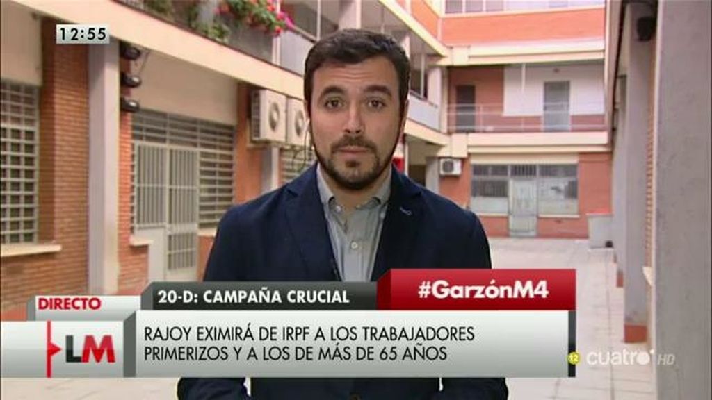 A.Garzón: “Lo que hace el PP en campaña electoral, después no se suele cumplir”