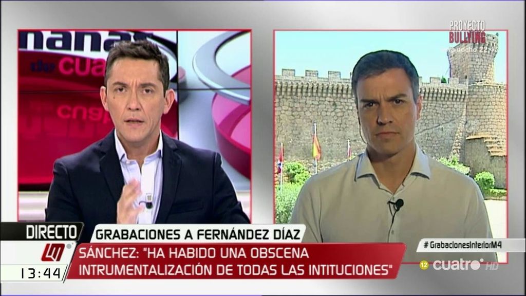 Sánchez: “Hemos vivido una instrumentalización de las instituciones hasta la obscenidad de estas grabaciones”