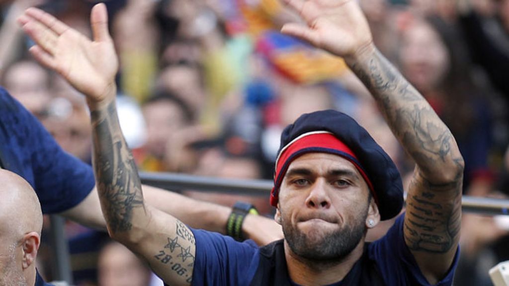 Barcelona se tiñe de blaugrana