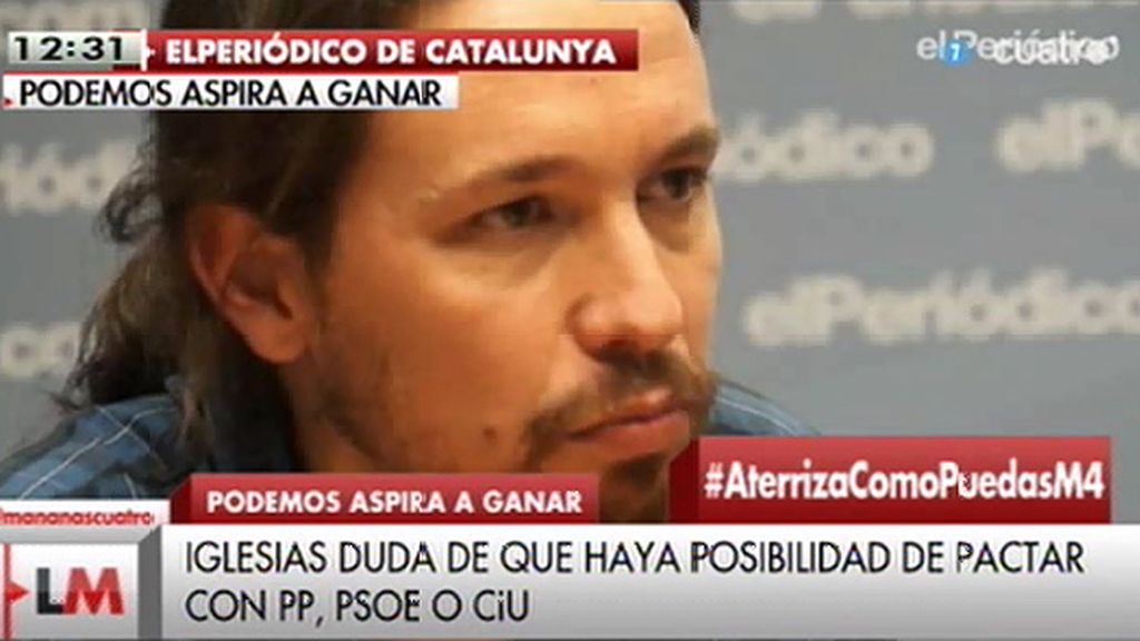 P. Iglesias: “No somos sectarios, con quien esté dispuesto a rectificar, mano tendida”