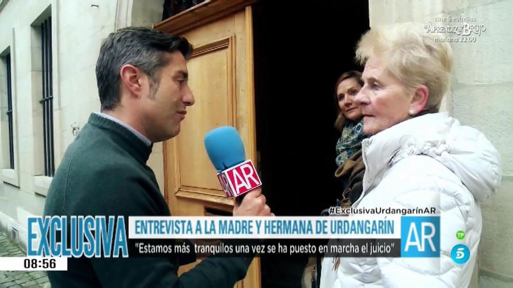 La madre de Urdangarin: "Estamos tranquilos. Ya saldrá todo"