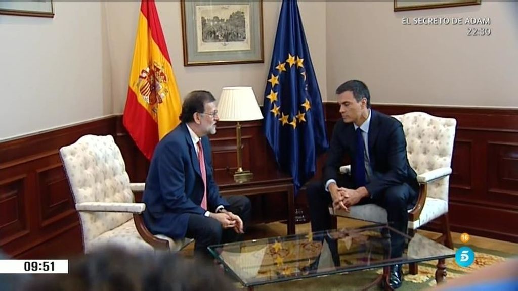 Sánchez, tras la reunión con Rajoy: "Salgo mucho más preocupado de lo que entré"