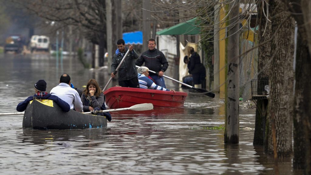 La provincias de Buenos Aires, anegada por el agua