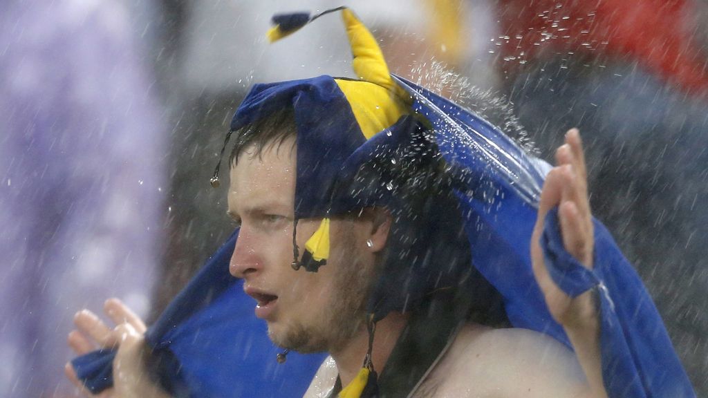 La lluvia, protagonista del Ucrania Francia