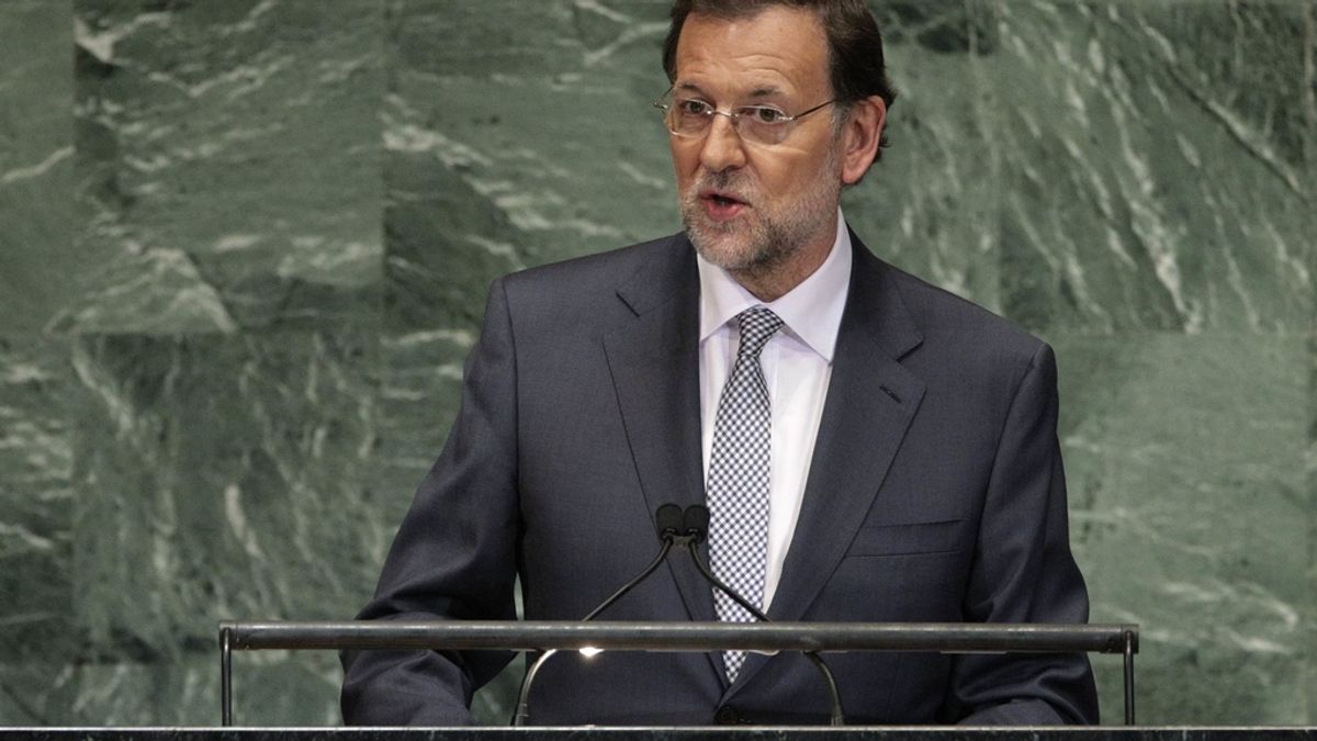 Rajoy durante su intervención en la Asamblea General de la ONU