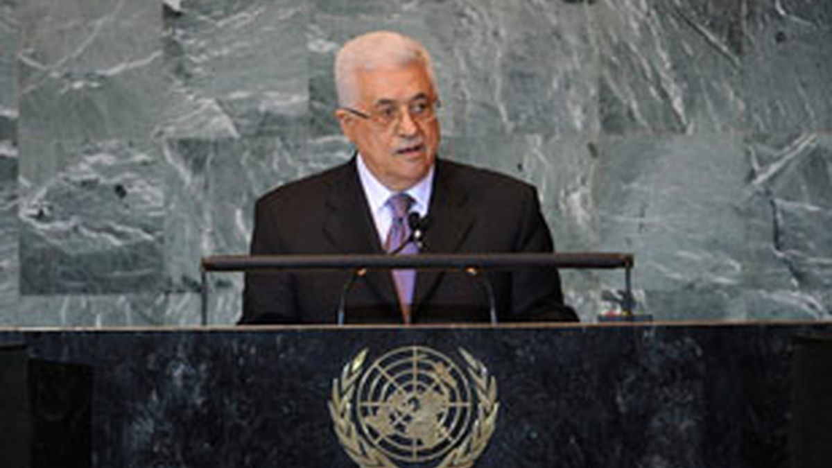 Mahmud Abbas, durante su intervención en la 66 Asamblea General de la ONU. Foto: EFE.