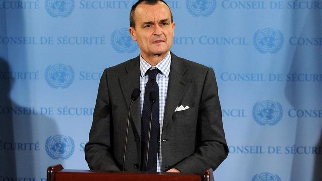 El presidente del Consejo de Seguridad de la ONU, Gérard Araud, reconoció que "las partes enfrentadas siguen muy alejadas" y que "sus posiciones ahora mismo no son compatibles". EFE/Archivo El presidente del Consejo de Seguridad de la ONU, Gérard Araud, reconoció que "las partes enfrentadas siguen muy alejadas" y que "sus posiciones ahora mismo no son compatibles". EFE/Archivo