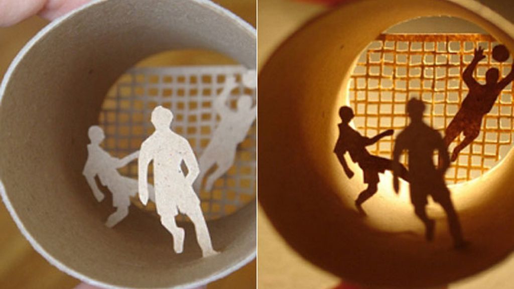 Obras de arte en papel higiénico