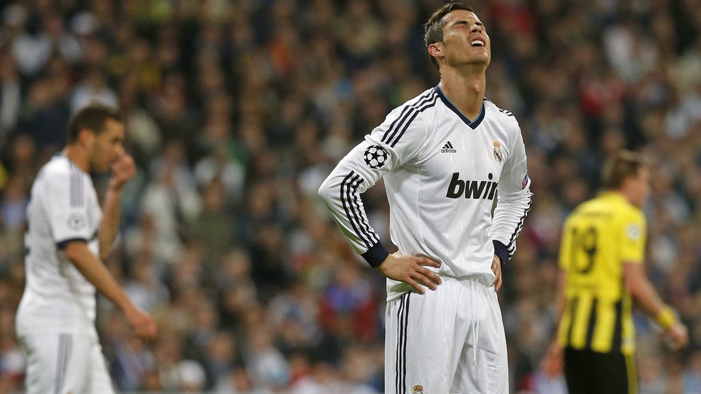 Cristiano Ronaldo durante el partido de vuelta de la Liga de Campeones ante el Borussia de Dortmund