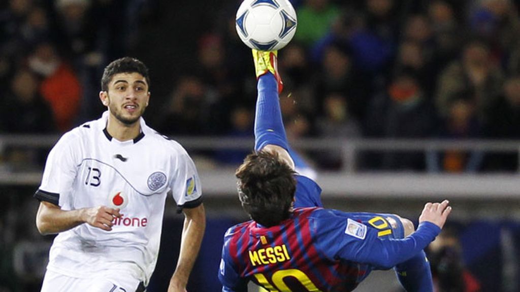 Messi, en una jugada contra el Al Sadd