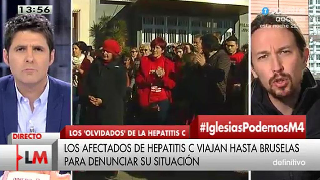 Pablo Iglesias: "La salud de la gente no es una cuestión de partidos"