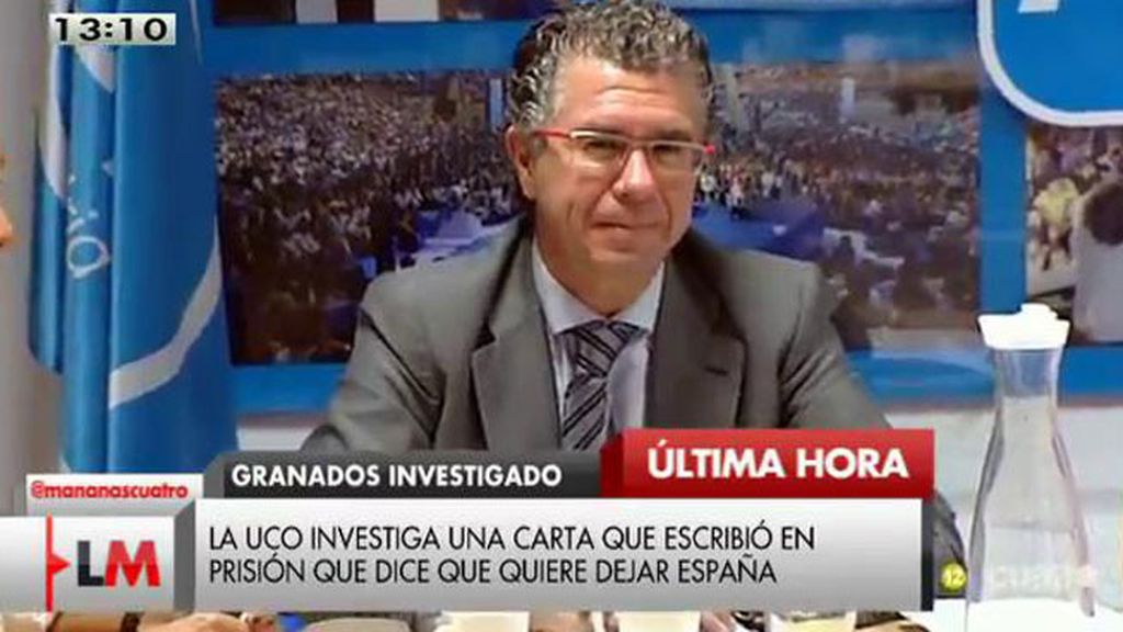 La UCO investiga una carta de Granados que dice que quiere dejar España