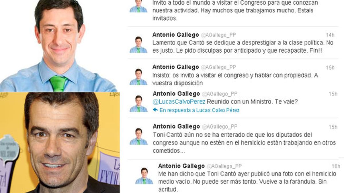 Antonio Gallego se disculpa en Twitter con Toni Cantó