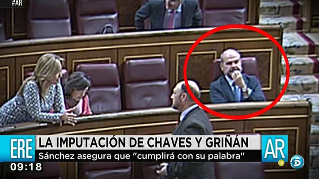 La soledad de Manuel Chaves en el Congreso de los Diputados