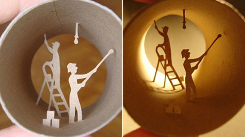 Obras de arte en papel higiénico