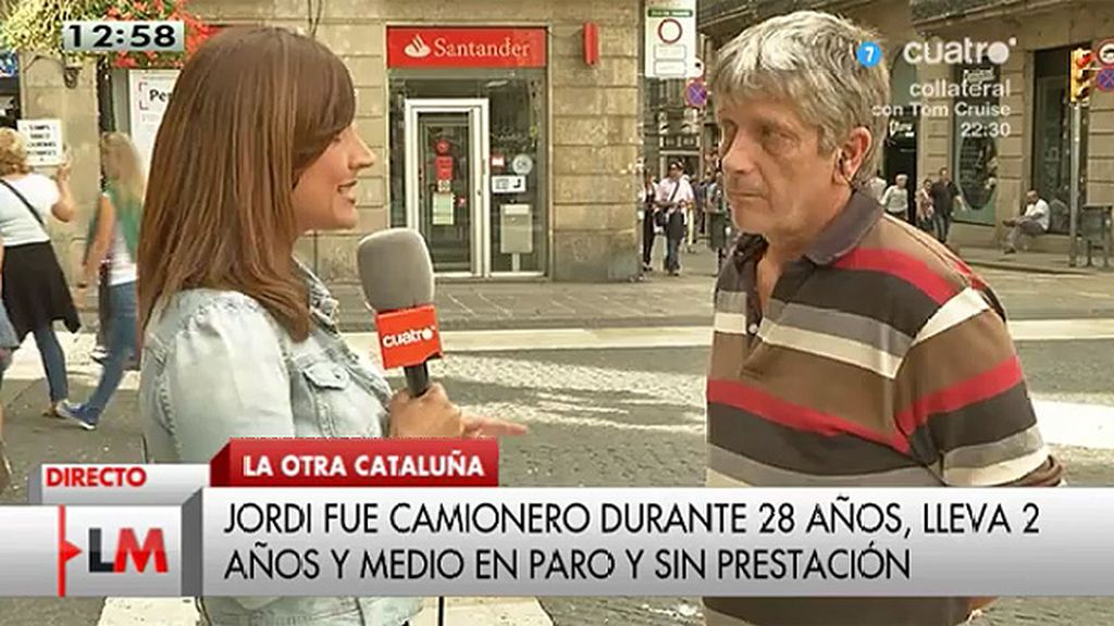 Jordi: "A mí me da igual ser español o catalán, lo que quiero es trabajar"
