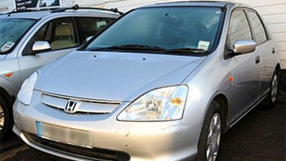 Imagen del Honda gris metalizado de Gerald. Foto: Daily Mail