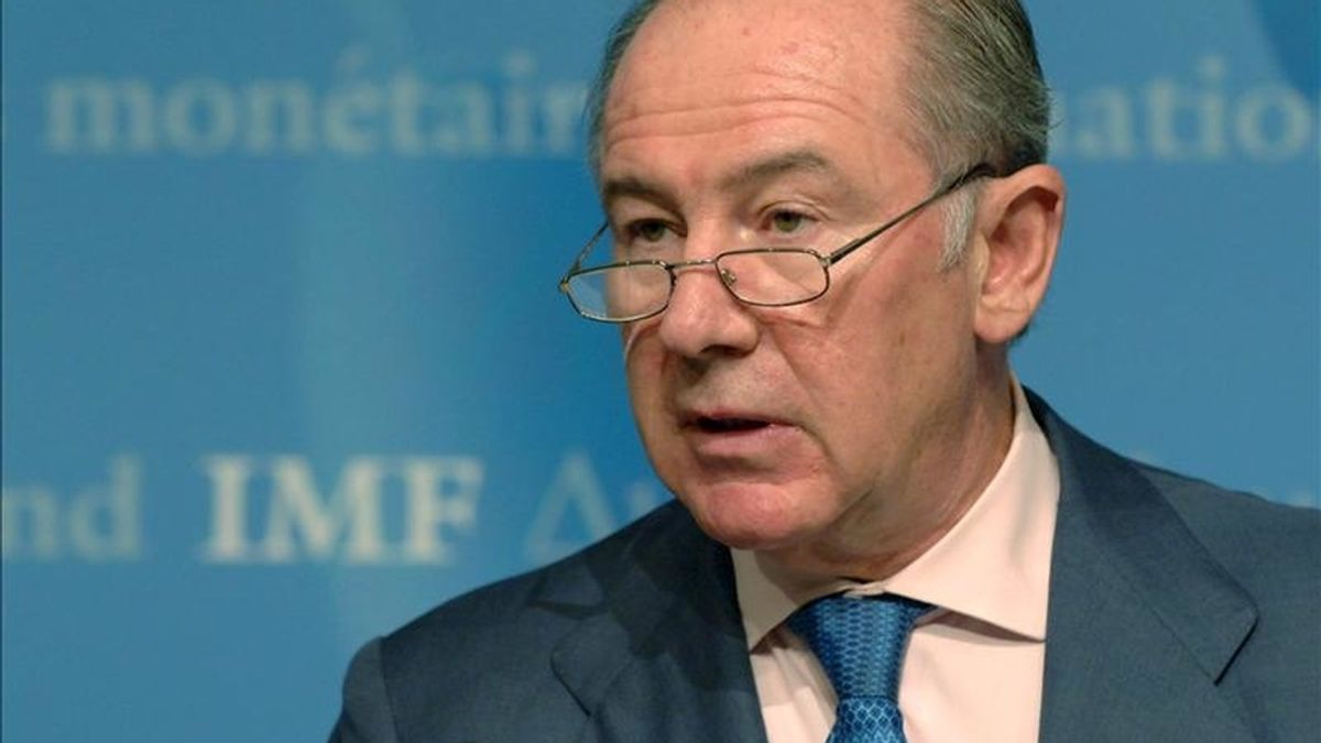 Fotografía de archivo del exdirector gerente del FMI, el español Rodrigo Rato, durante una rueda de prensa. EFE/Archivo Fotografía de archivo del exdirector gerente del FMI, el español Rodrigo Rato, durante una rueda de prensa. EFE/Archivo
