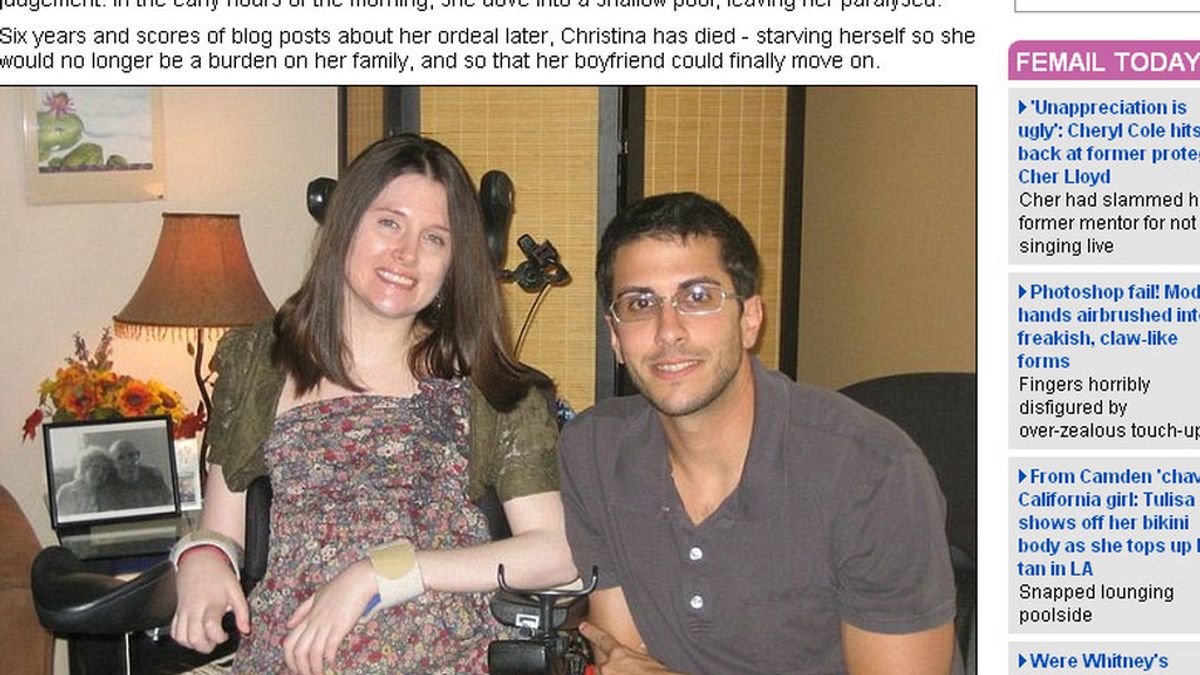 Christina Symanski con su novio Christina Symanski con su novio