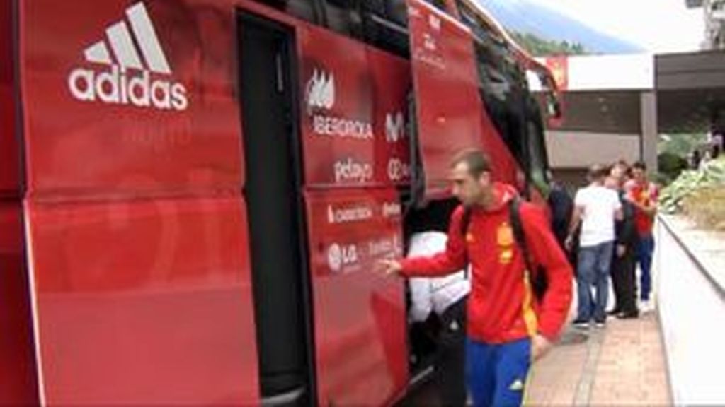 La selección española parte hacia Saint Gallen