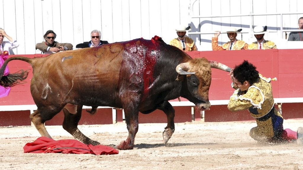 Cogida del torero Ángel Teruel