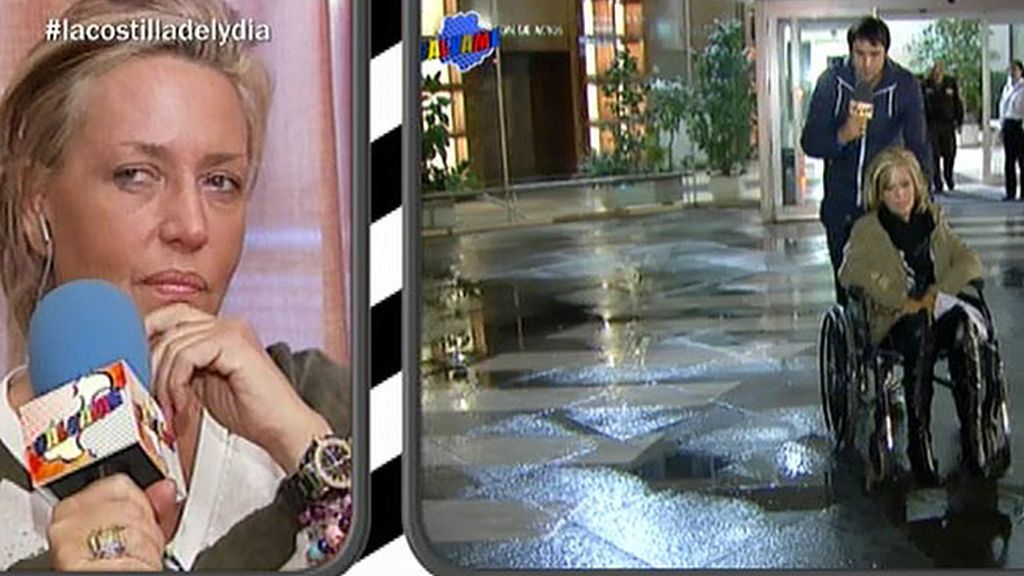 El parte médico de Lydia Lozano: contusión lumbar