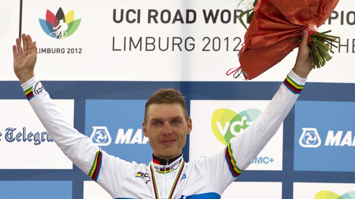 El ciclista alemán alemán Tony Martin ha revalidado su título mundial en la modalidad de contrarreloj individual de los Campeonatos del Mundo de Limburgo