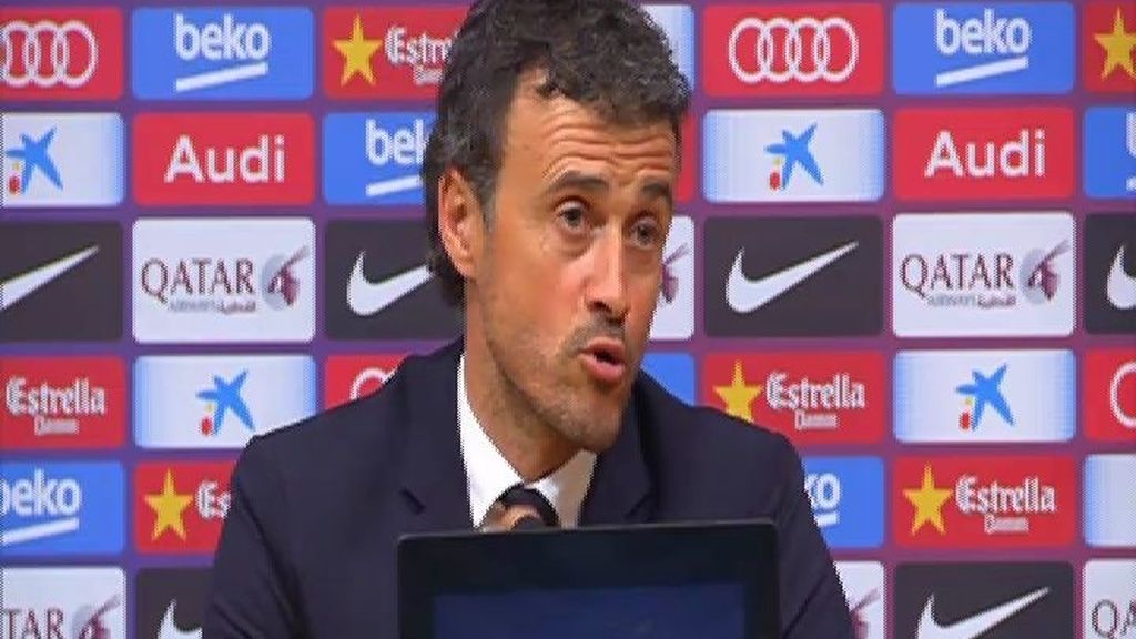 Luis Enrique: "No he visto peligrar el partido"