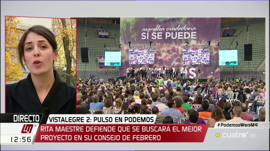 Rita Maestre: “No debemos dejar que sean los medios o los adversarios quienes marquen los temas de debate en Podemos”