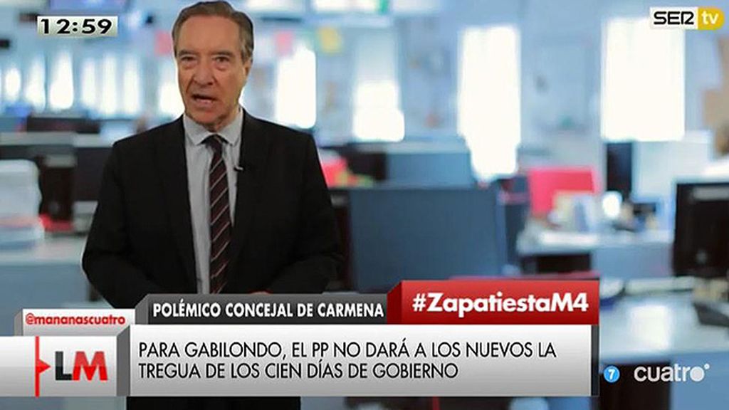 Iñaki Gabilondo: "Lo inteligente es que Zapata dimita personalmente"