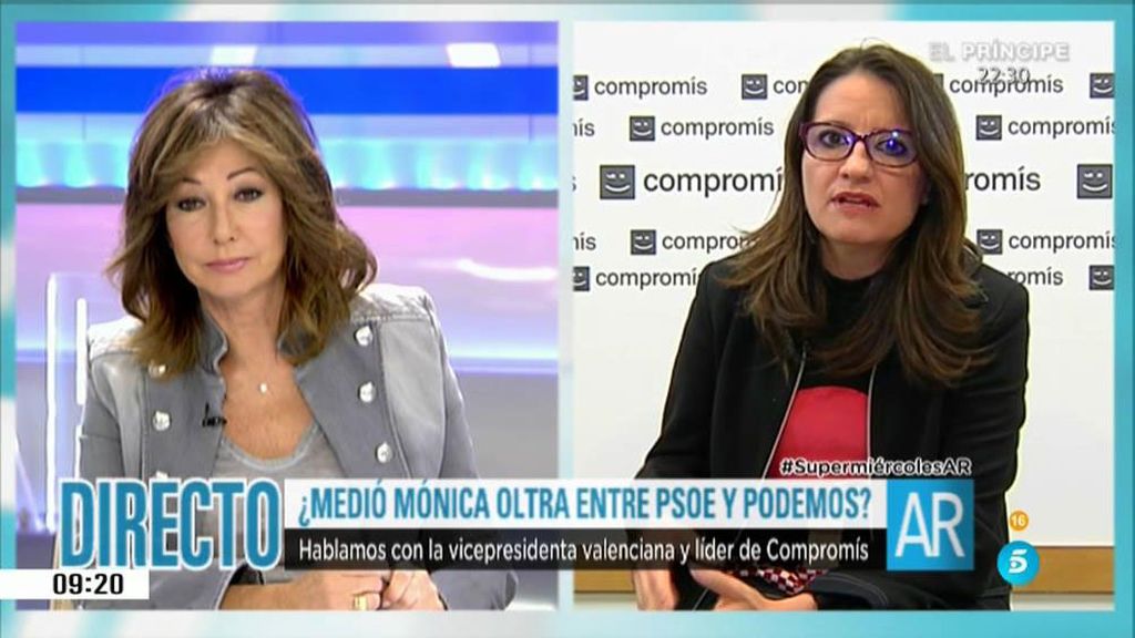 Mónica Oltra: "Ciudadanos no tiene voluntad de escuchar ni ceder, quiere imponer"