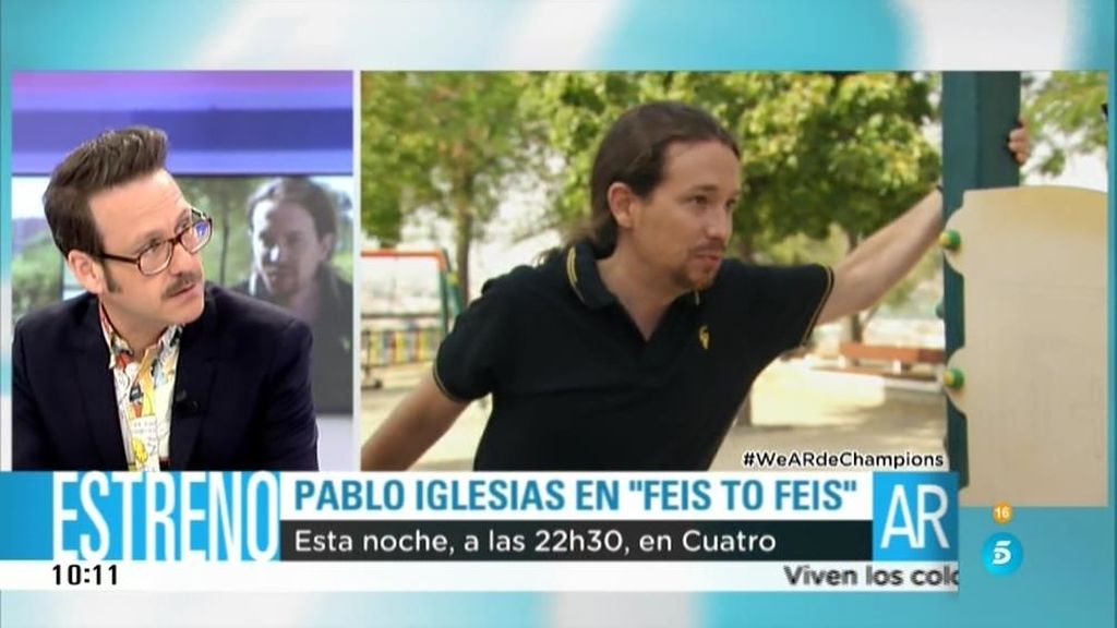 Joaquín Reyes se convierte en Pablo Iglesias