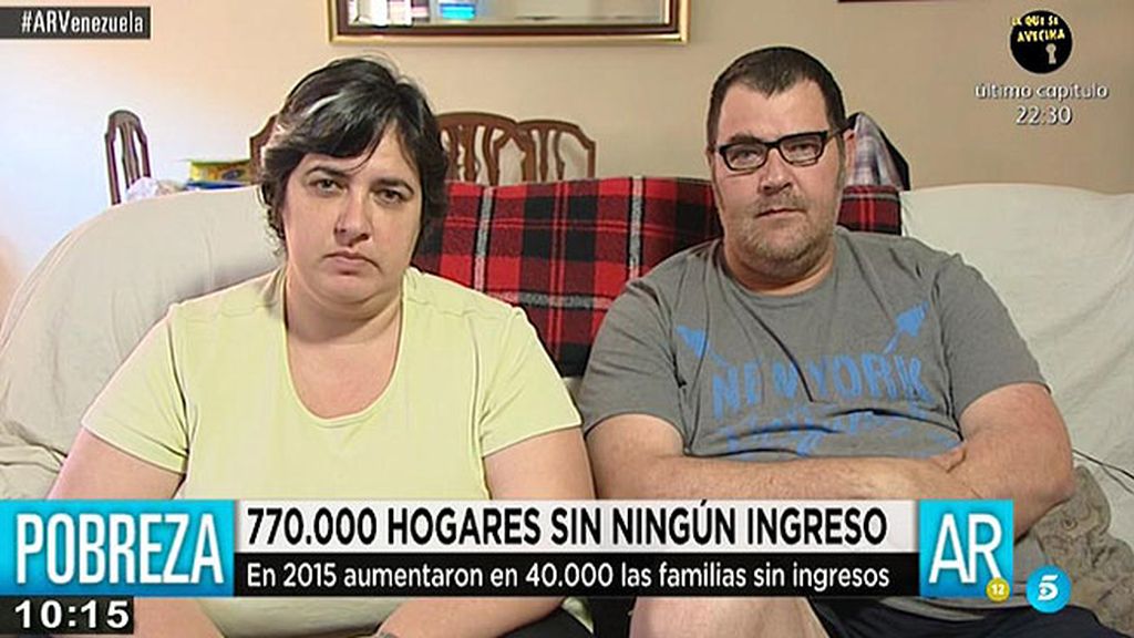 Juan Carlos y Marta sobreviven sin ningún ingreso